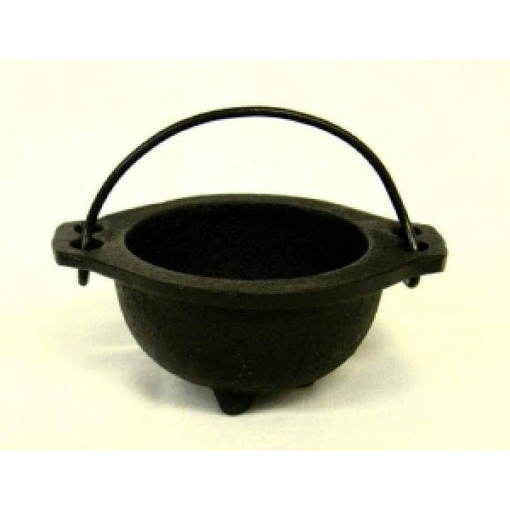 GREENROOTS USA LLC - Wholesale Incense Holder - Cast Iron Cauldron 2.5"D
