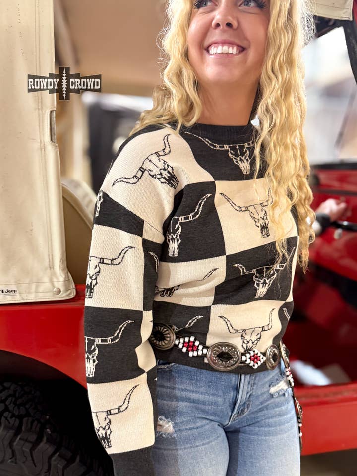 Giddy Up Sweater for wholesale by Rowdy Crowd Clothing