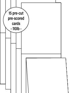 A2 Card Bases | Top Fold for wholesale by Pink and Main