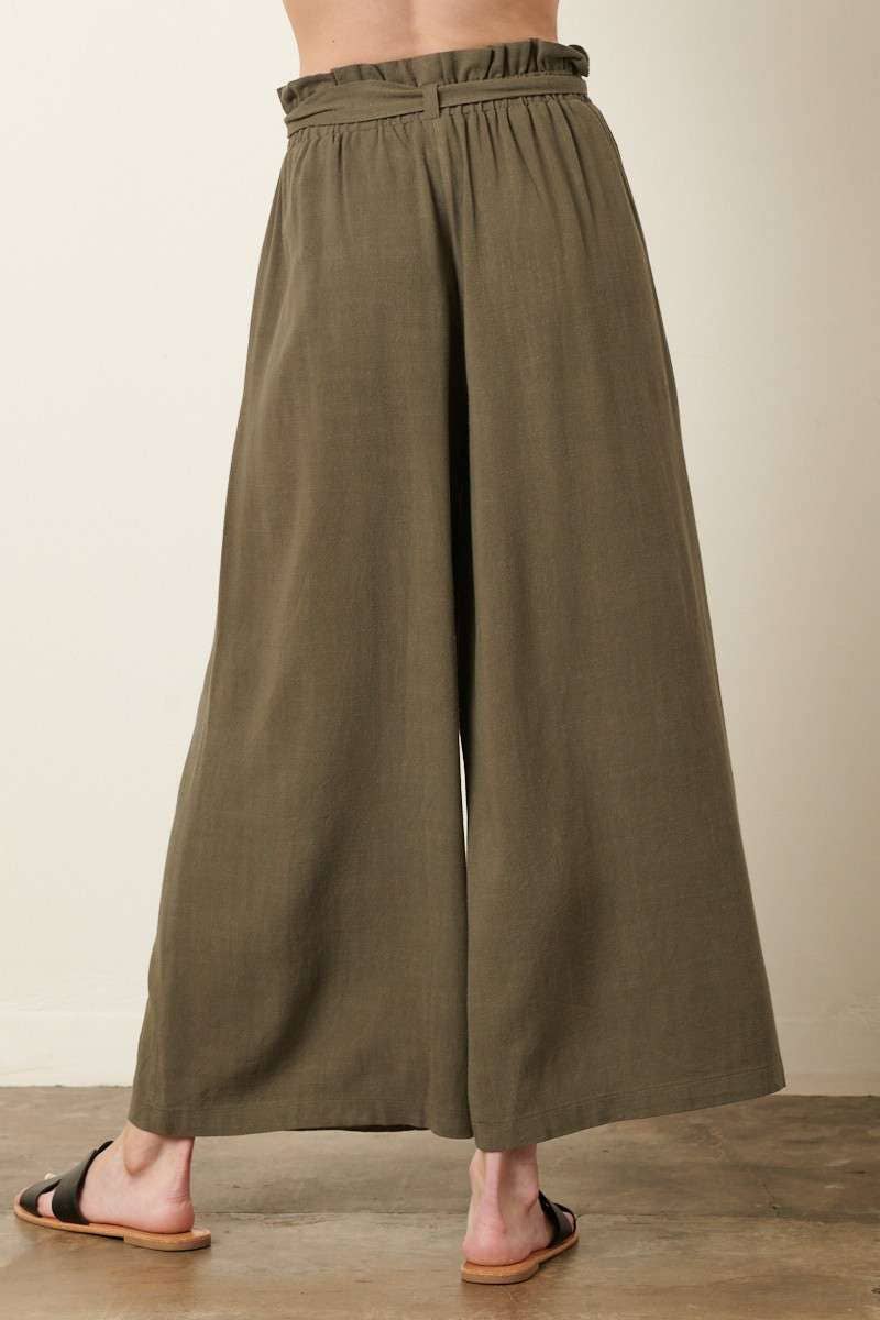 mittoshop - Wholesale Pants - Women's - PAPER BAG TIE DETAIL WIDE LEG PANTS16