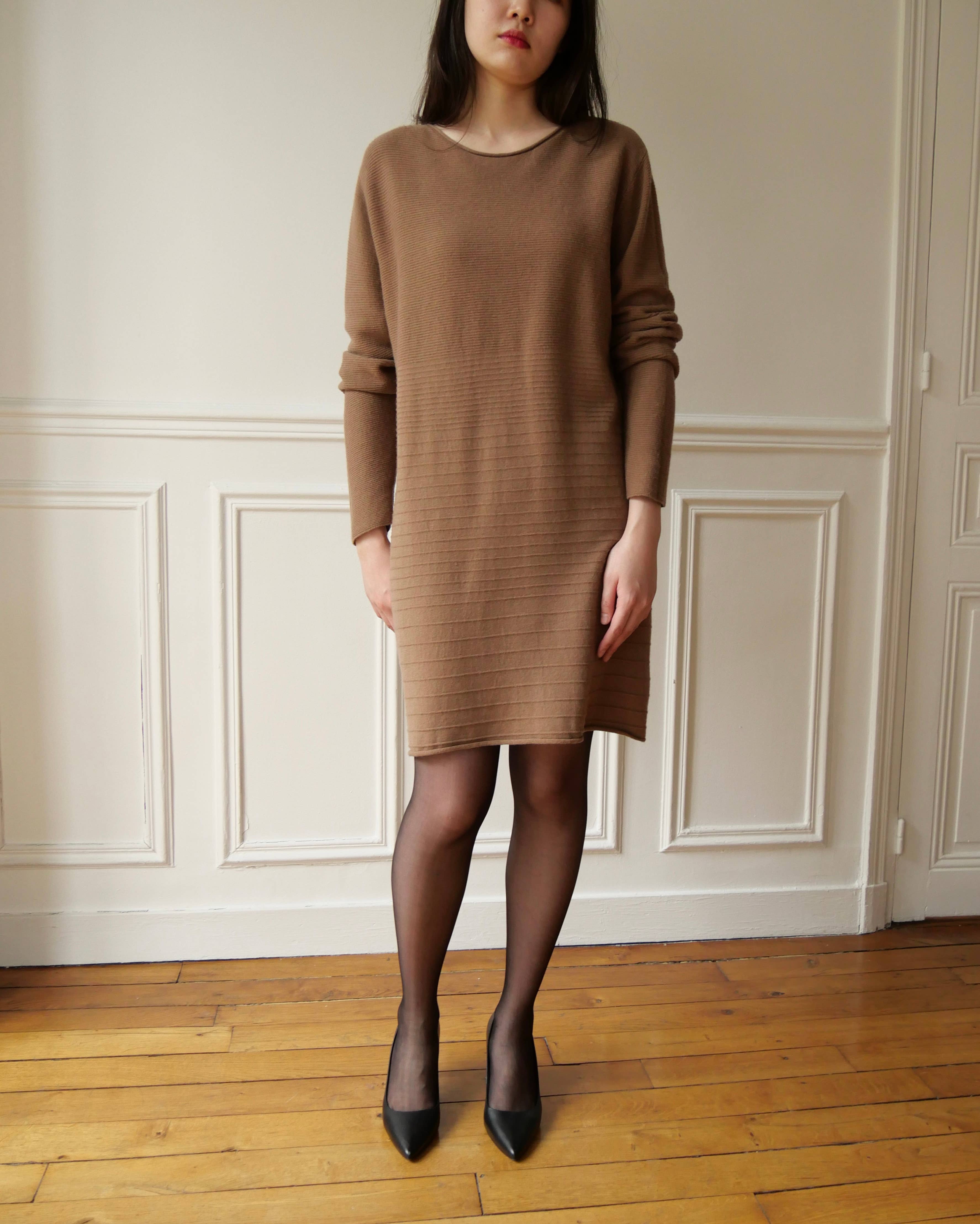 JULIA PARIS – Vestido - Mulher por atacado – Vestido midi de malha com decote redondo4