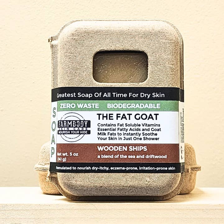 Farmbody Skin Care - Venta al por mayor Pastilla de jabón - The Fat Goat | El mejor jabón de leche de cabra y sebo para eccema y piel irritada14
