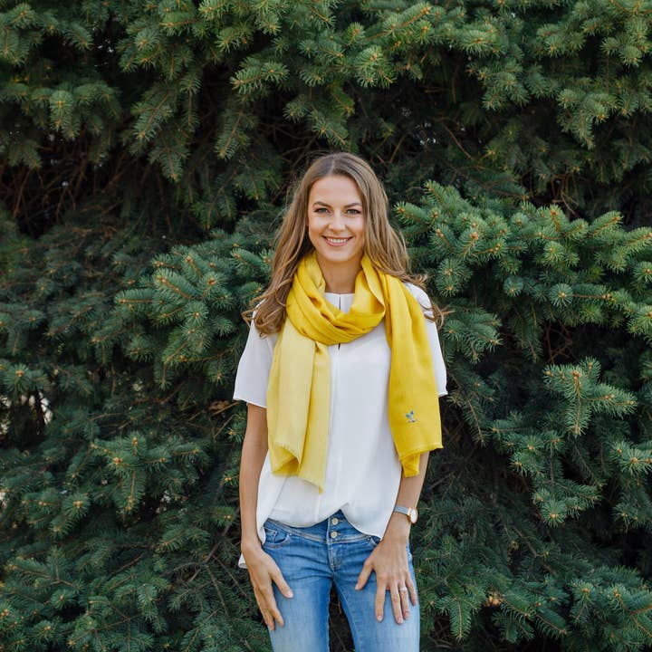 Yellow Salme Scarf for wholesale on Faire3