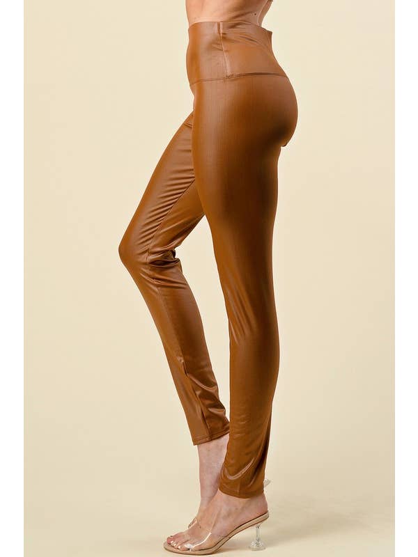 MIO WHOLESALE - Wholesale Fashion Leggings - Women's - PPU05 HIGH RISE VEGAN LEATHER LEGGINGS6