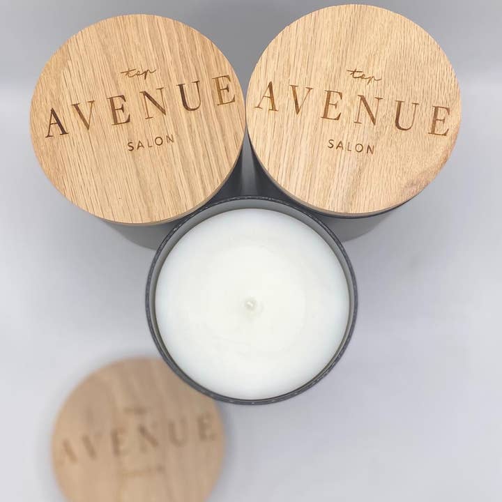 Brugerdefineret mat sort lysestage med låg for engroshandel hos Sweet Joy Candles