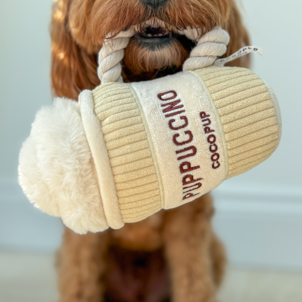 Cocopup London – wholesale Pet plush toy – Dog – Puppuccino Dog Toy1