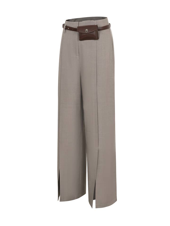 RIVIR - Wholesale Pants - Women's - Sculpted Slit Trouser Elegance3
