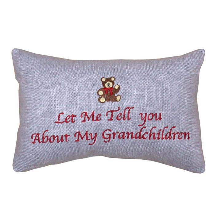 SALE 6'' x 9'' Let Me Tell You About...Petite Pillow for wholesale by C&F Home