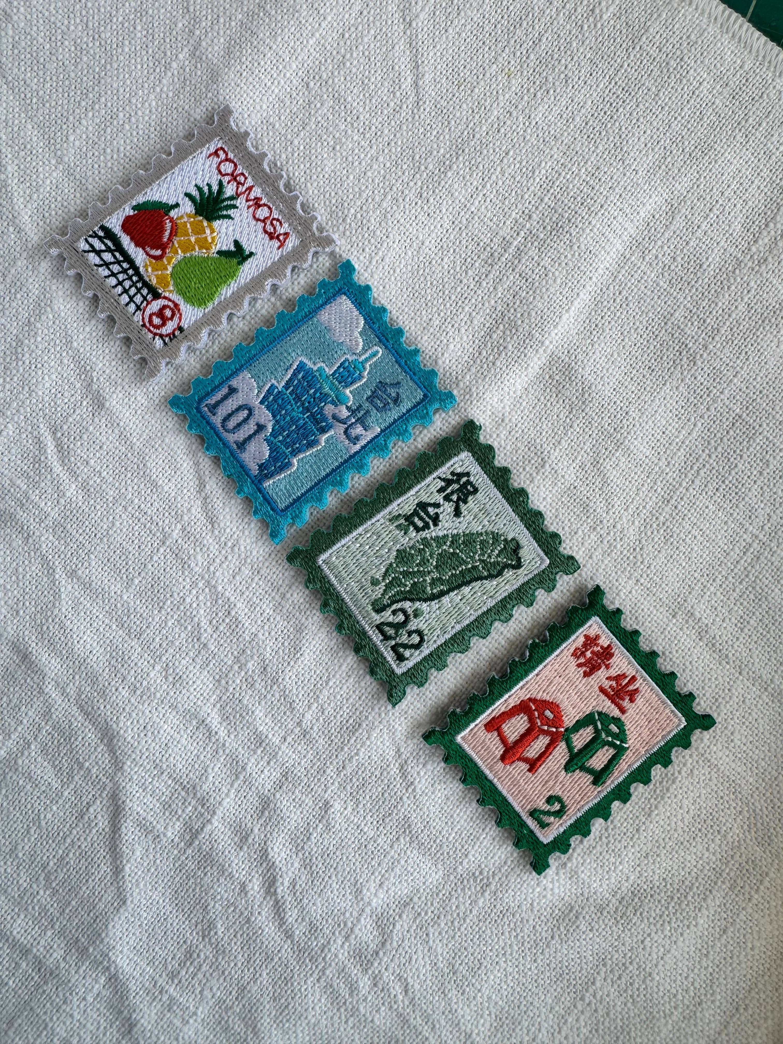 mou mou market - Vente Écusson - Patch brodé thermocollant Taïwan | Taipei 1013