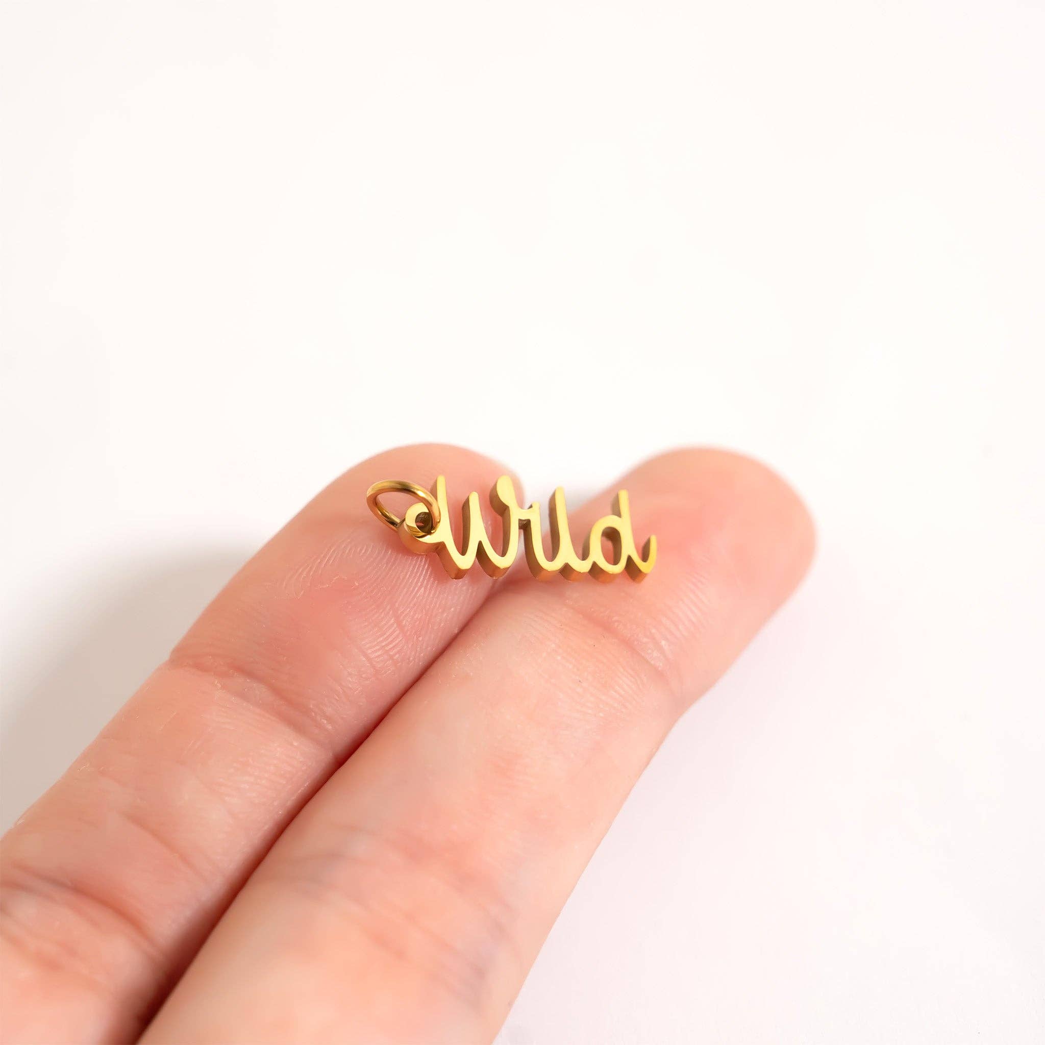 WJW - Wholesale Individual Charm/Pendant - 18K Gold PVD Stainless Steel Wild Charm3