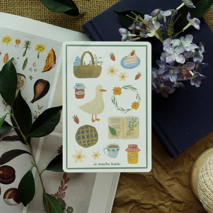 Fun Gal Studio - Wholesale Sticker - Cottagecore - Sticker Sheet2
