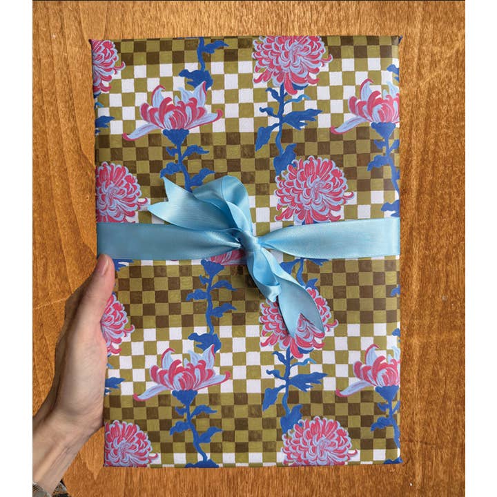 Flower Gift Wrap for wholesale by Natalie Kate