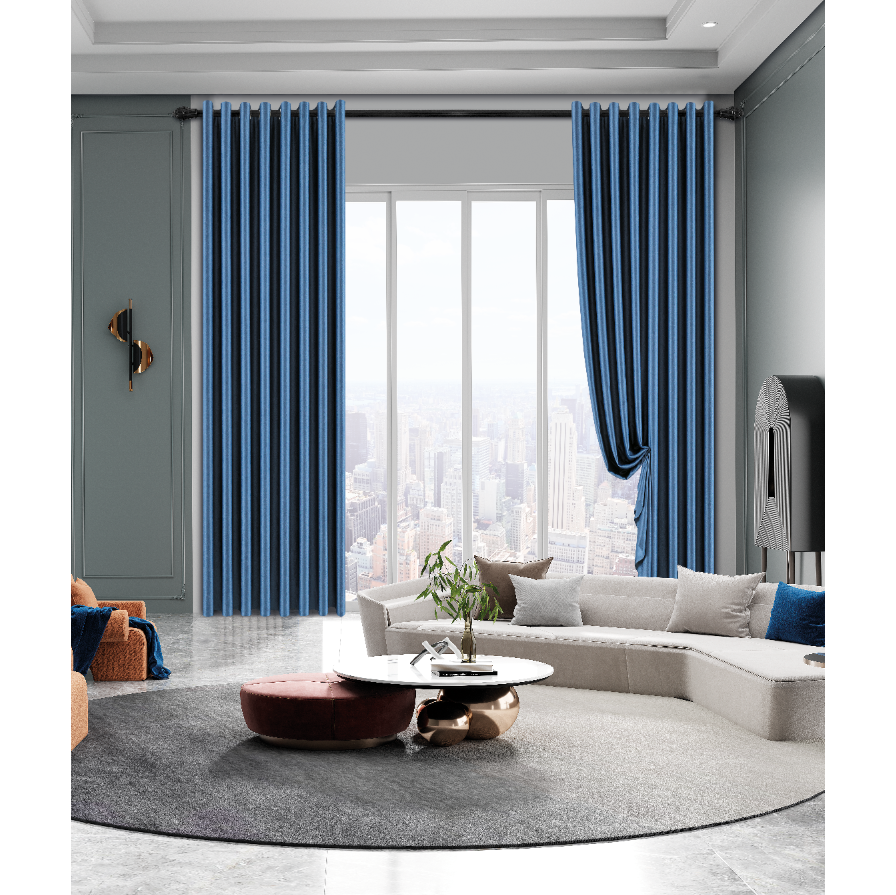 Super Bazaar - Wholesale Drape - Ready made Curtain - Blackout - With rings - 300x260cm8