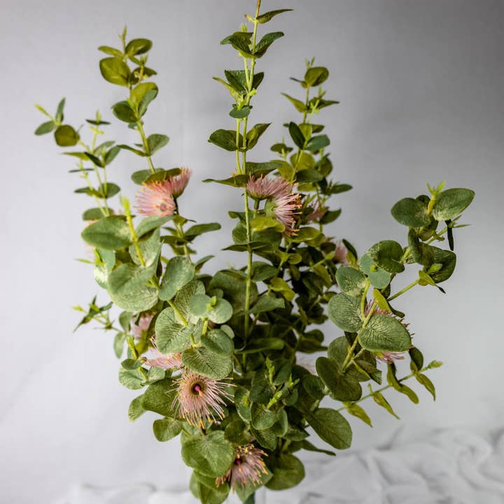 Realistic Artificial Flowers - Vendita all'ingrosso Fiori finti - Fiori Artificiali Realistici di Eucalipto Rosa Australiano in Fiore4