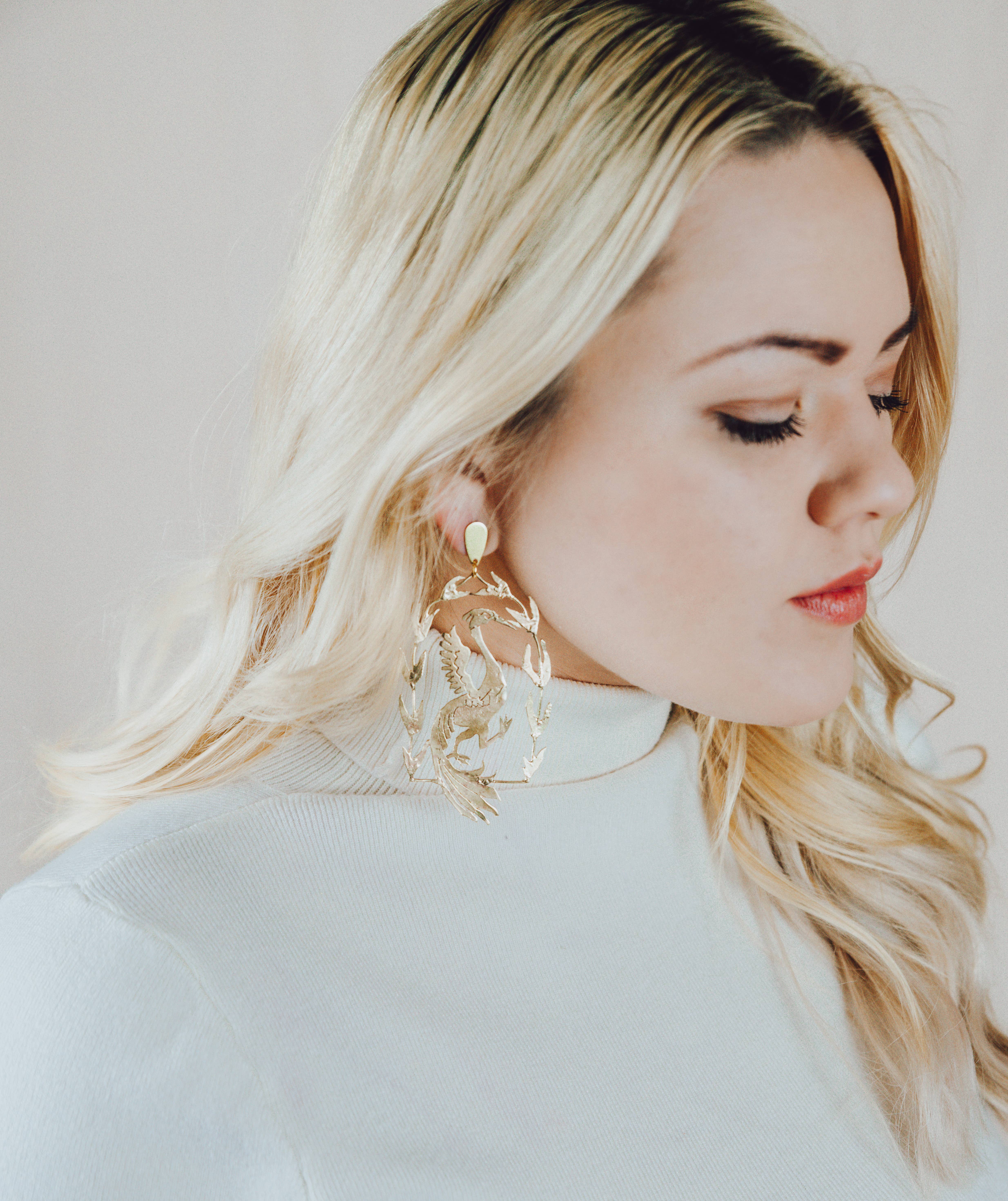 Mountain Maiden Co. - Wholesale Dangle Earrings - Oenoe Cranes1