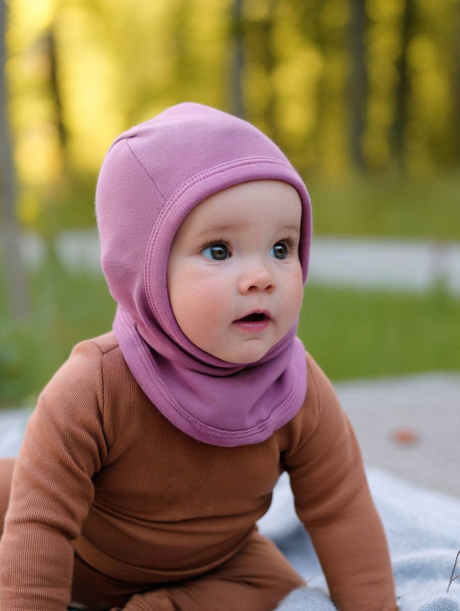 Lille Barn - Wholesale Beanie - Kids - Wollen Children's Balaclava / Ski Mask - Lavender Mist0