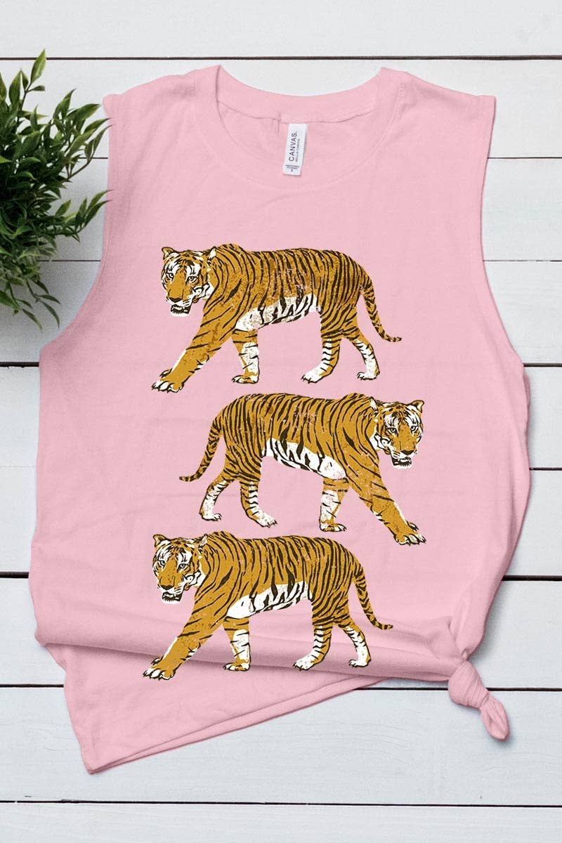 COLORBEAR - Wholesale T-shirt met print - Dames - Retro Tigers Grafische Spier Tanktop3