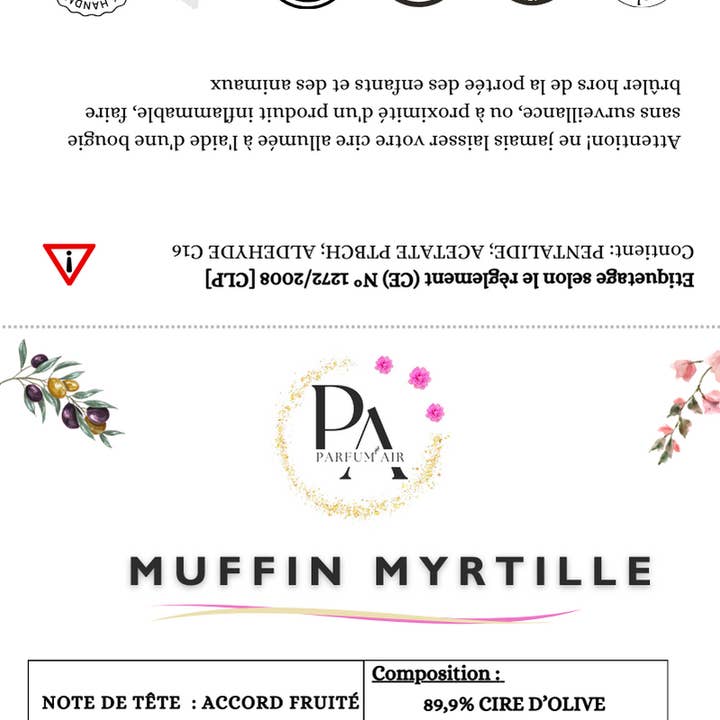 MUFFIN AI MIRTILLI per la vendita all'ingrosso da parte di Parfum’air