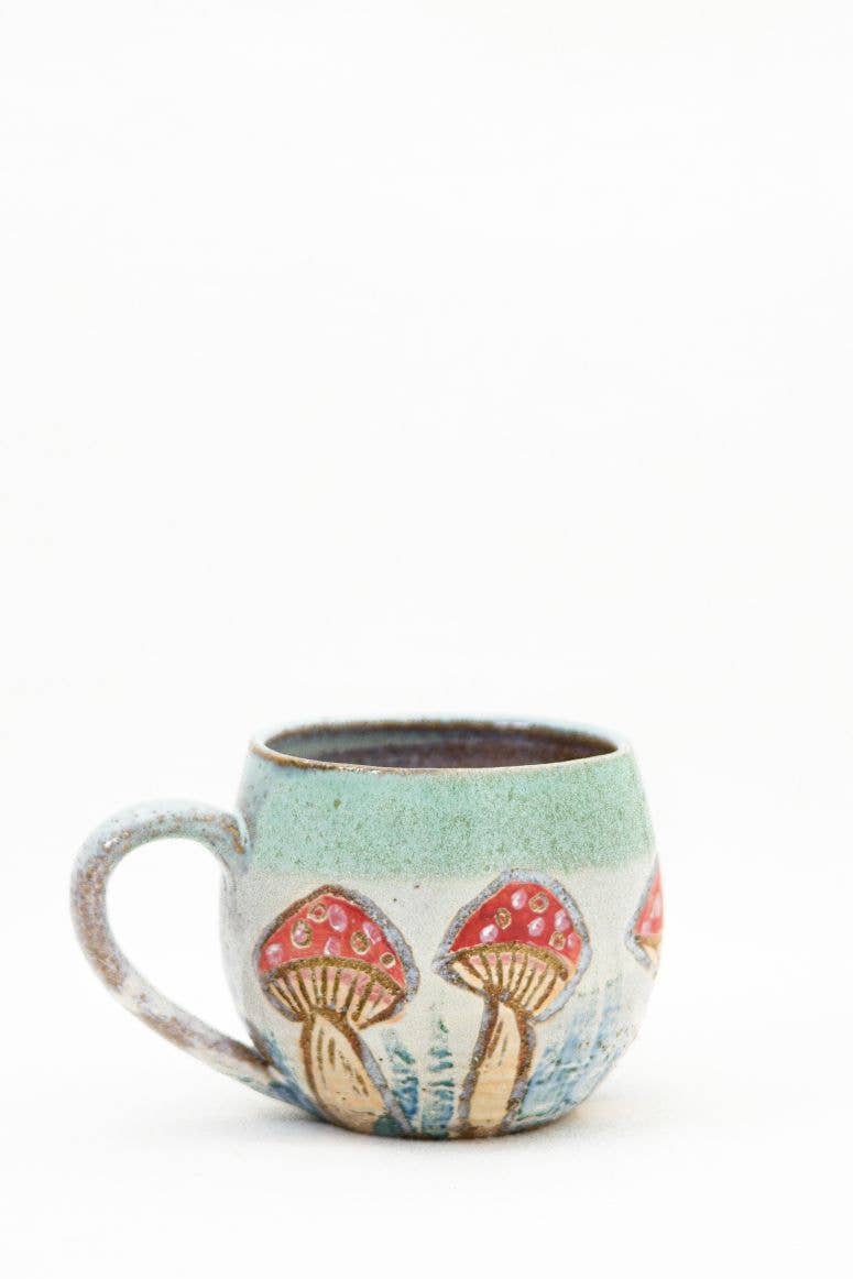Carys Martin Ceramics - Wholesale Coffee Mug - Fairy Ring Mushie Cup1
