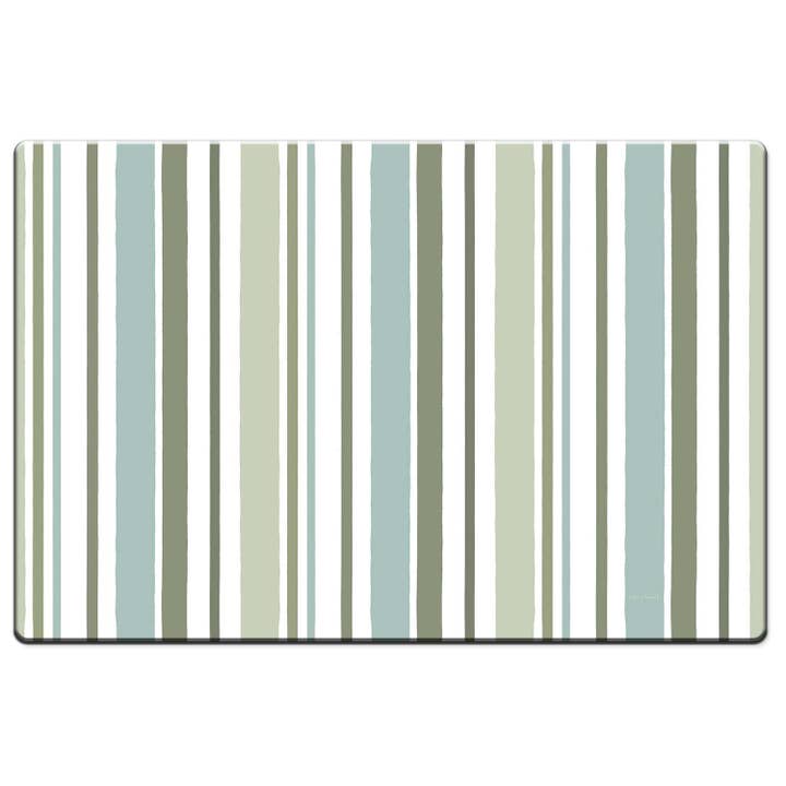 Cottage Stripe 30" x 20" Decorative Comfort Floor Mat for wholesale by Conimar Promotions