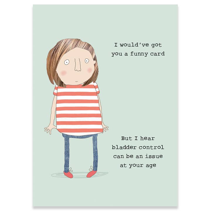 BLADDER BIRTHDAY GREETING CARD 4.5 x 6.25" for wholesale by Calypso Cards LLC