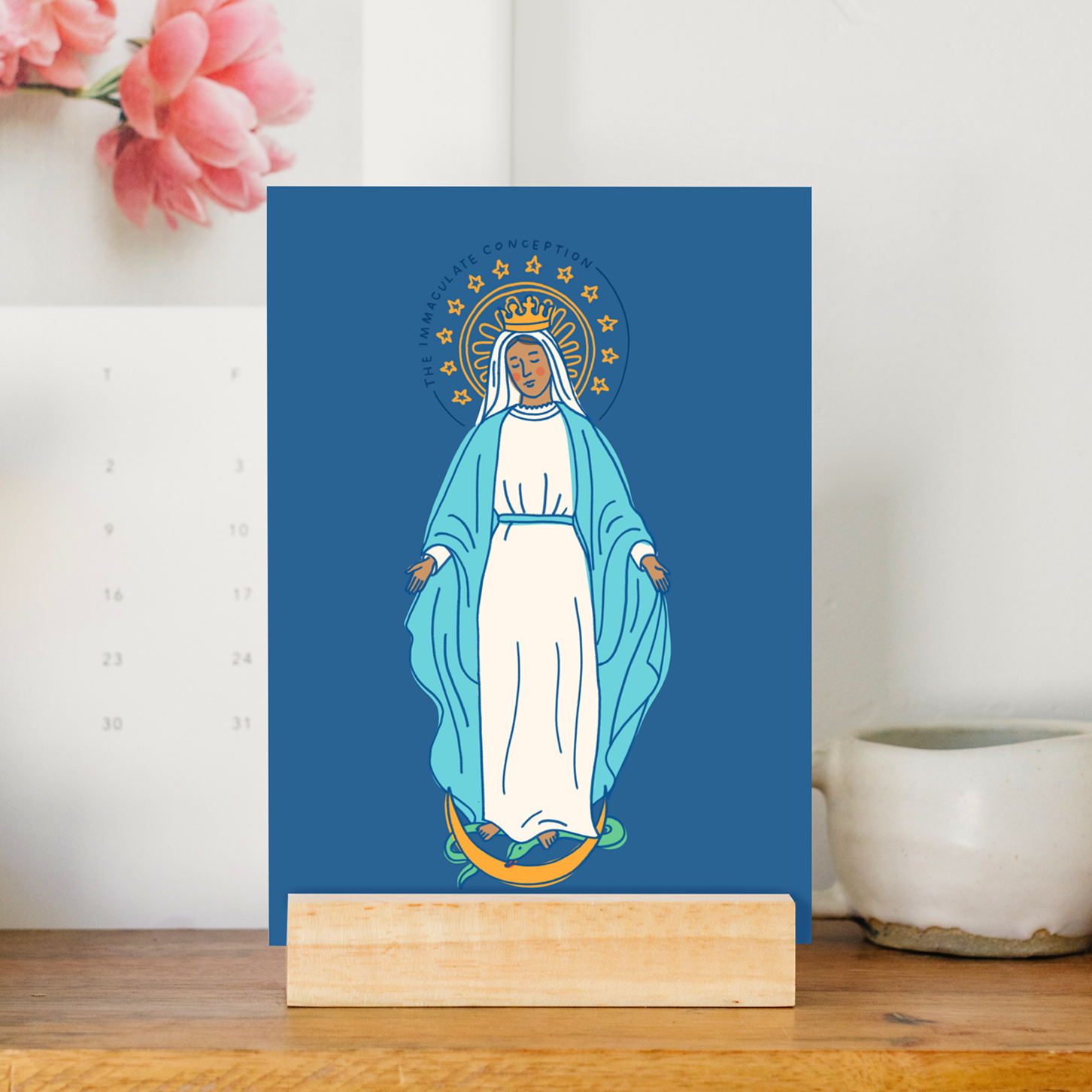 Catholic Family Crate® – Engroshandel Display/ramme – Træ Skærm Stand3