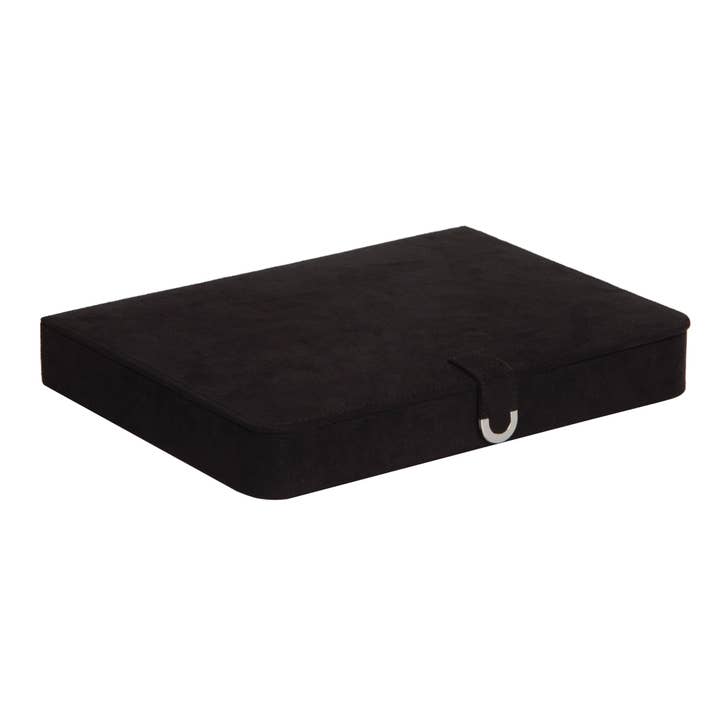 Mele and Co - Wholesale Jewelry Box/Organizer - Mele and Co Cameron Plush Fabric Jewelry Box in Black