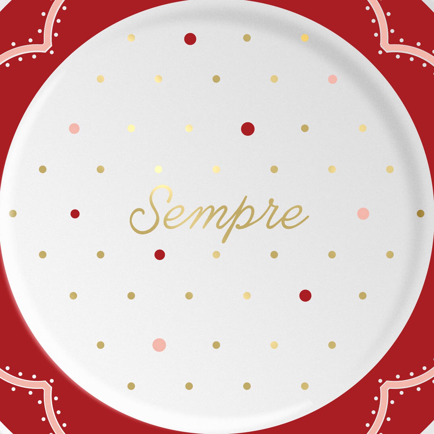 ilaria.i - Wholesale Dinner Plate - SEMPERE BIG - Porcelain plate with writing1