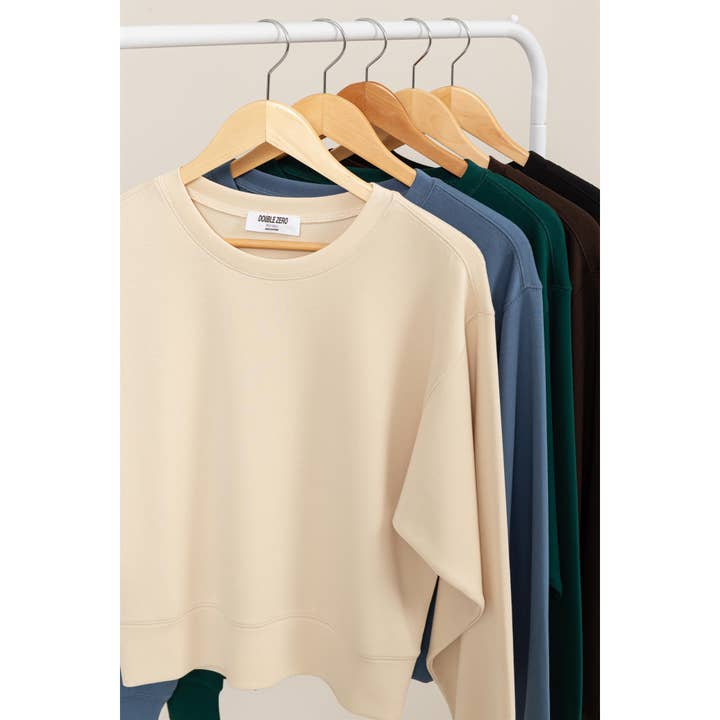HYFVE - Wholesale Sweatshirt - Women's - DZ24F054-CLASSIC CREW NECK SWEATSHIRT