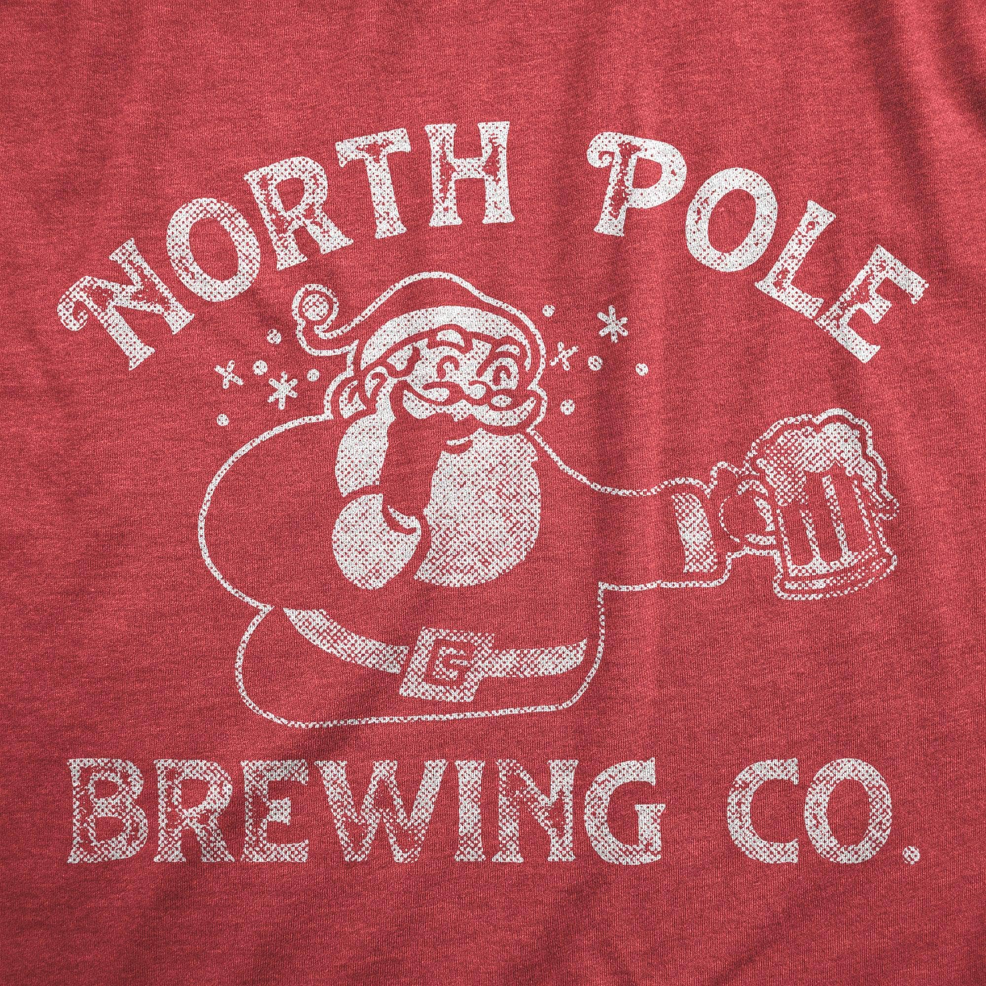 North Pole Brewing Co Men's Tshirt Christmas Graphic Tee for wholesale on Faire1