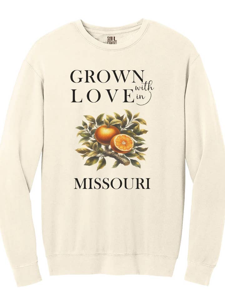 Felpa Missouri Oranges per la vendita all'ingrosso da parte di Soil Comforts