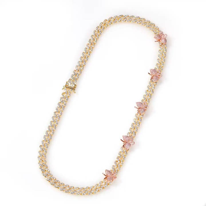 Butterfly Effect Gold Necklace for wholesale by Glam Bar Bazaar