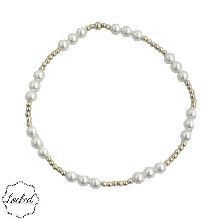 Gold Filled | Glass Pearl 36 for wholesale by Locked by Lula 'n' Lee