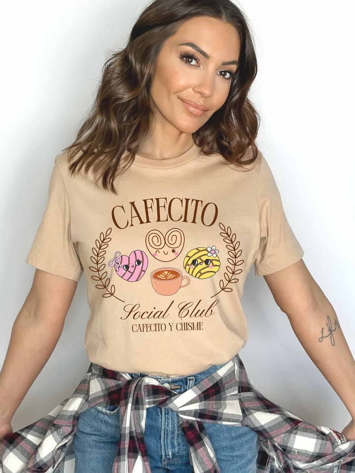 Cafecito Graphic Tee| K258T for wholesale by Khristee