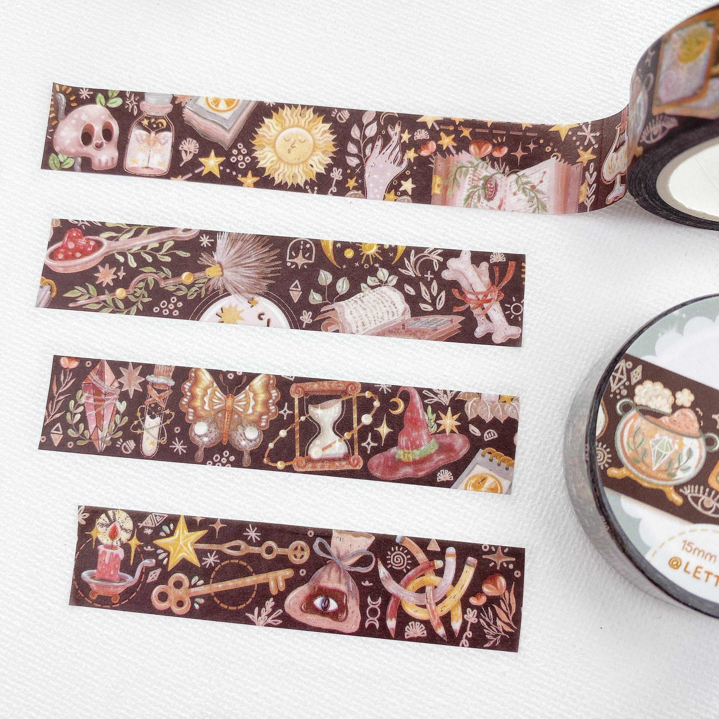 Lettoon – Großhandel Washi-Tape – Washi Tape „Dark Magic“ mit magischem und mysteriösem Design2