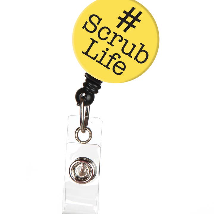 Scrub Life Nurse Retractable ID Badge Reel for wholesale by Bonitas International