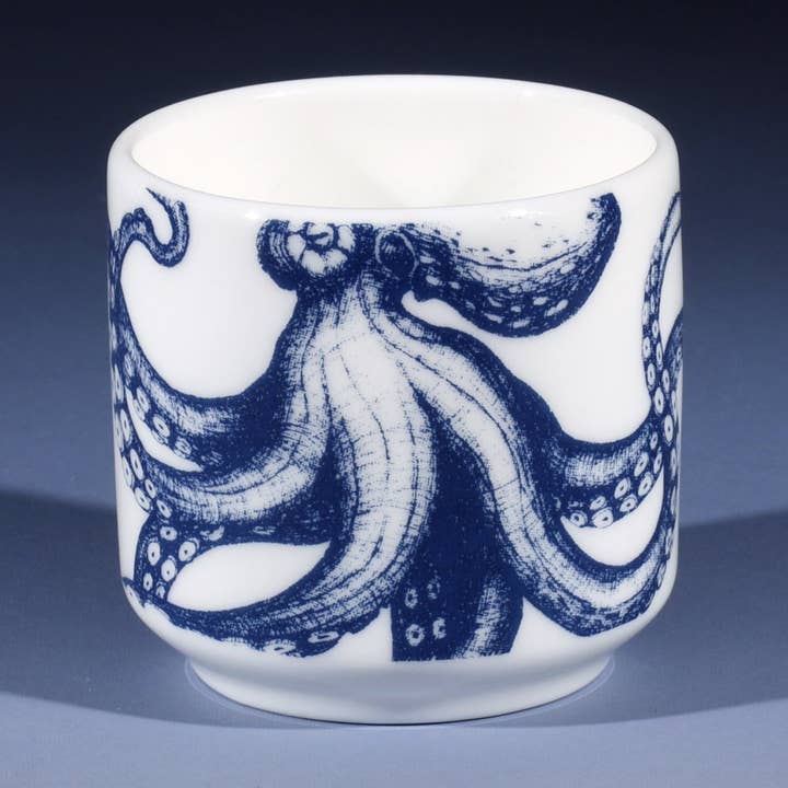 Bone China Octopus Egg Cup for wholesale by Cream Cornwall
