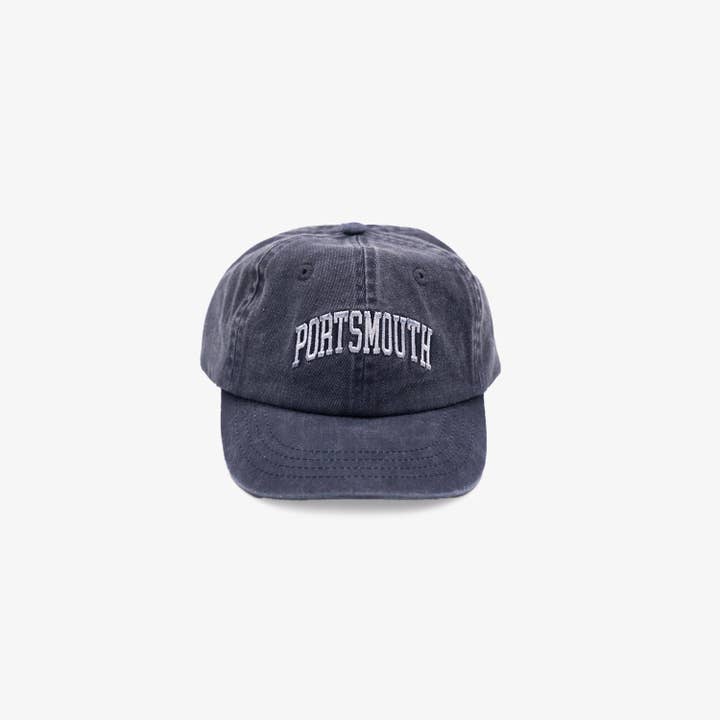Portsmouth Kids Dad Hat in Washed Navy for wholesale by The Just Brand