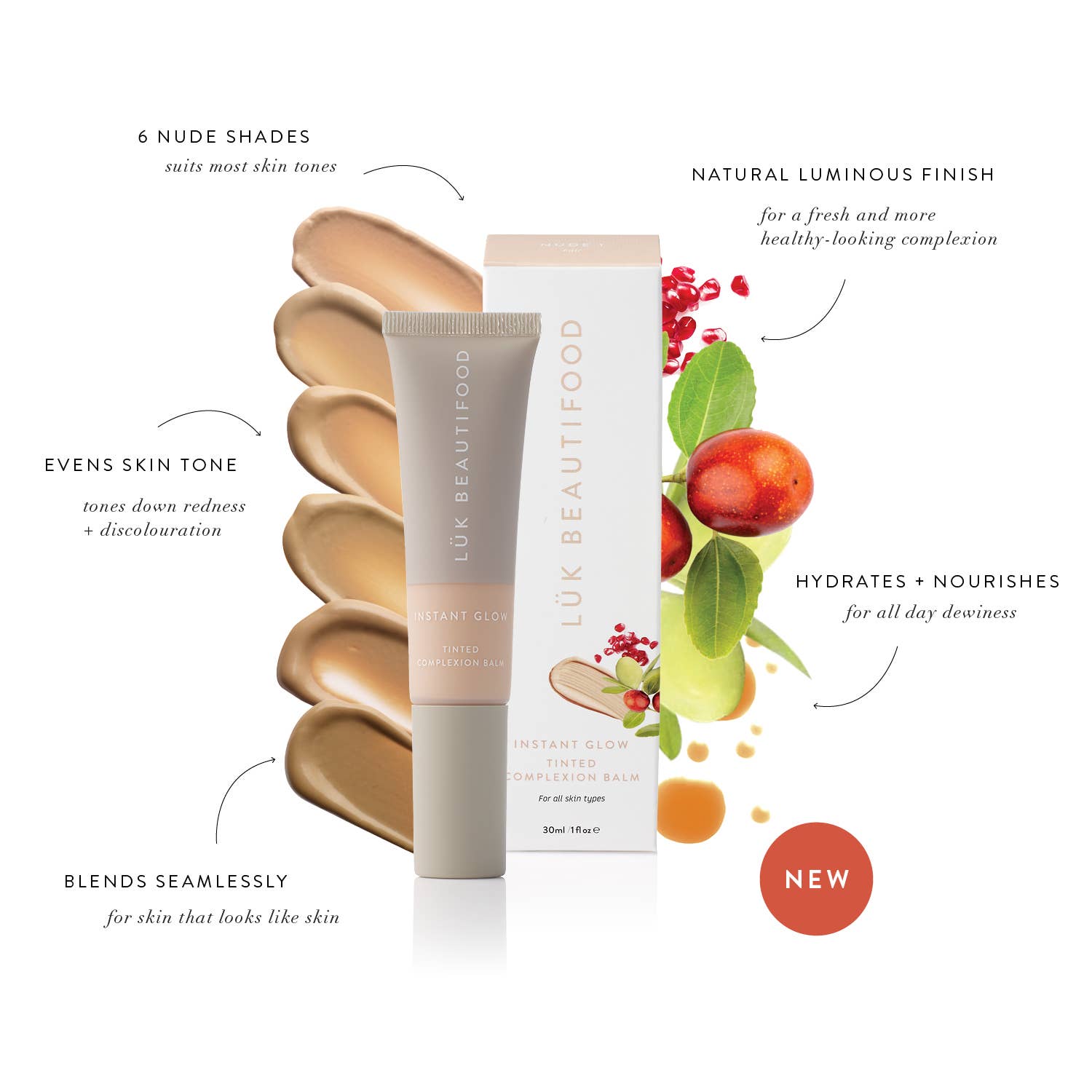 LÜK BEAUTIFOOD [🇦🇺 AUS + USA🇺🇸] - Wholesale Tinted Moisturizer - QUICK SHOP - 6 x Glow Skin Tint Complexion Balm™7