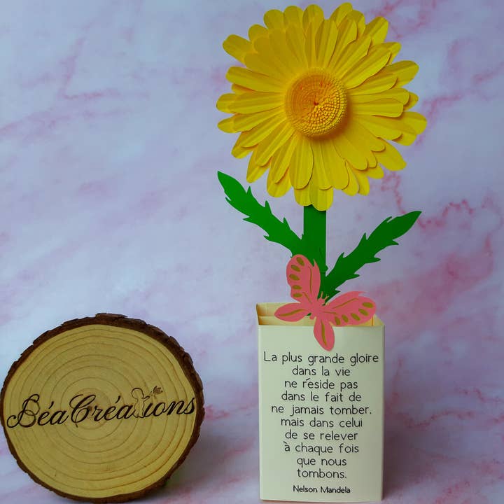 Carte décorative Fleur du soleil pour la vente par BeaCreations