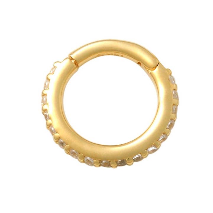 Zahav Jewelry - Wholesale Ring met meerdere stenen - 10kt massief goud | Septum ring | Lichaamssieraden | Massief goud | Daith Piercing | Septum Hoop | Neushoepels | Septum Clicker I mode-sieraden