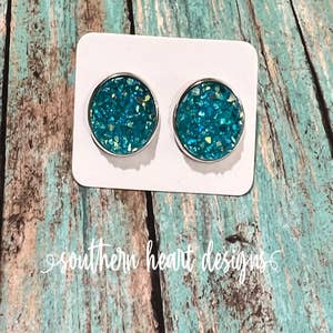 Grace And Heart Sterling Silver and Druzy Earrings