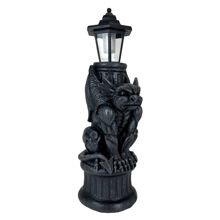 Zeckos - Wholesale Outdoor/Lawn Light - Gothic Guardian Gargoyle LED Solar Light Garden Statue