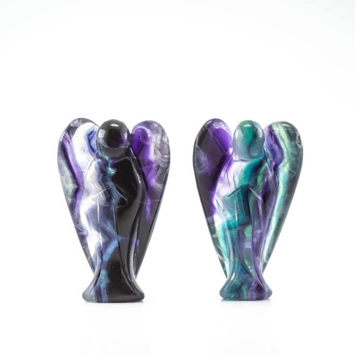 Quasar Gems USA - Wholesale Spiritual Stone/Crystal - Fluorite Angels 10cm2
