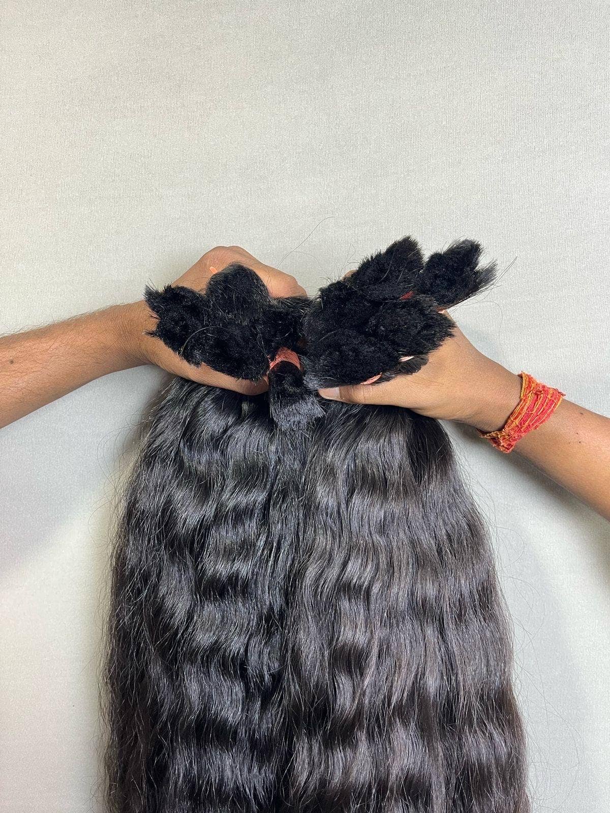 Gaurash Beauty Supply Inc. – Engroshandel Hårforlængelse – Virgin indisk krøllet bulkhår: Råt naturligt flettehår3