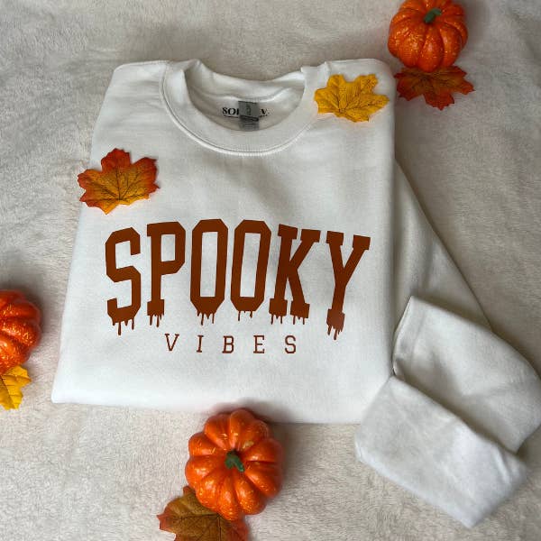Spooky Vibes Crewneck for wholesale by Sophie V. Designs