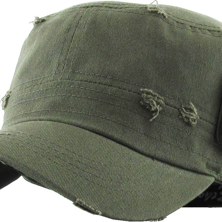 KBETHOS - Wholesale Baseball Cap - Unisex - Distressed Army Cadet (Fitted)23