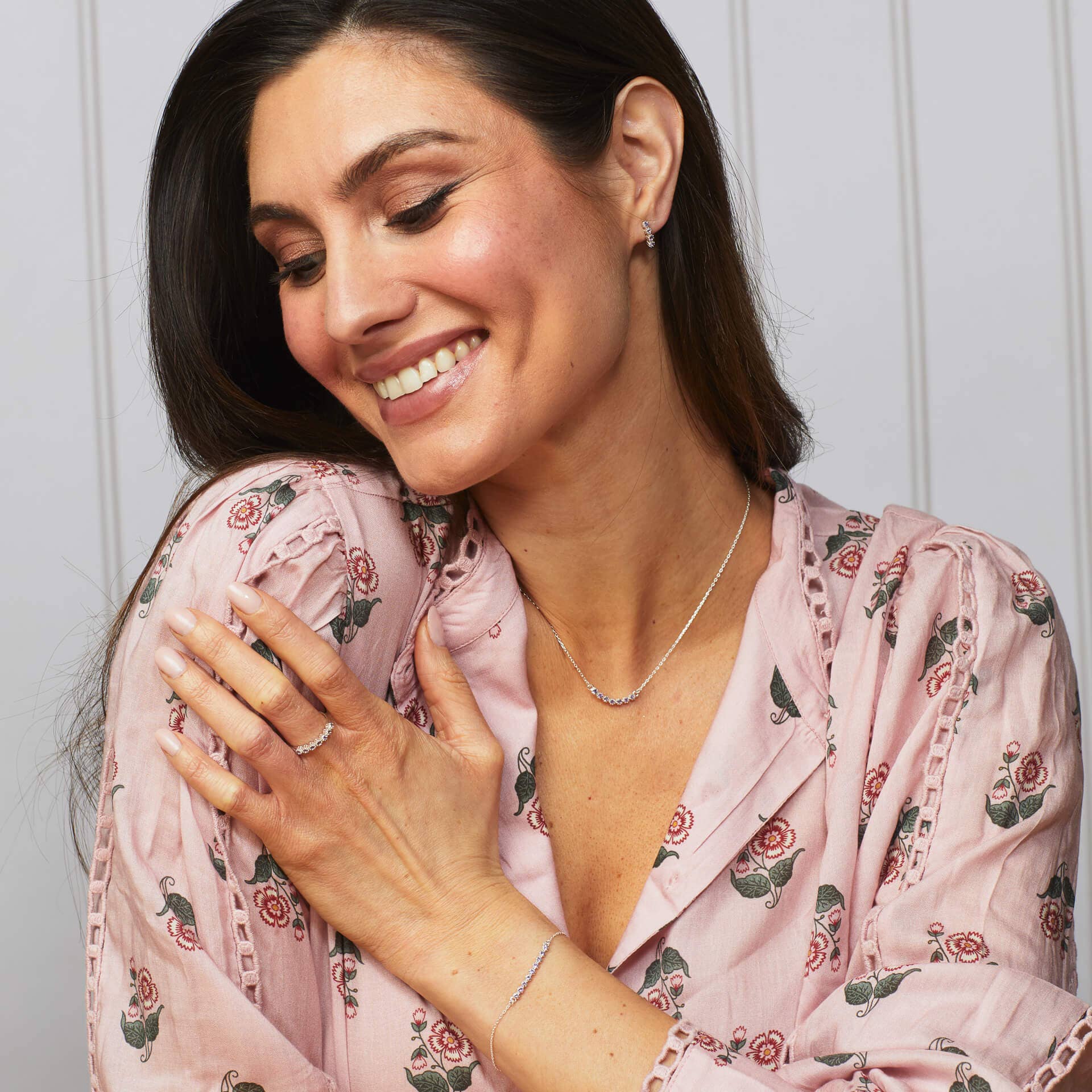 Silver Laura Ashley Alford Meadow Light Amethyst Ring for wholesale on Faire4