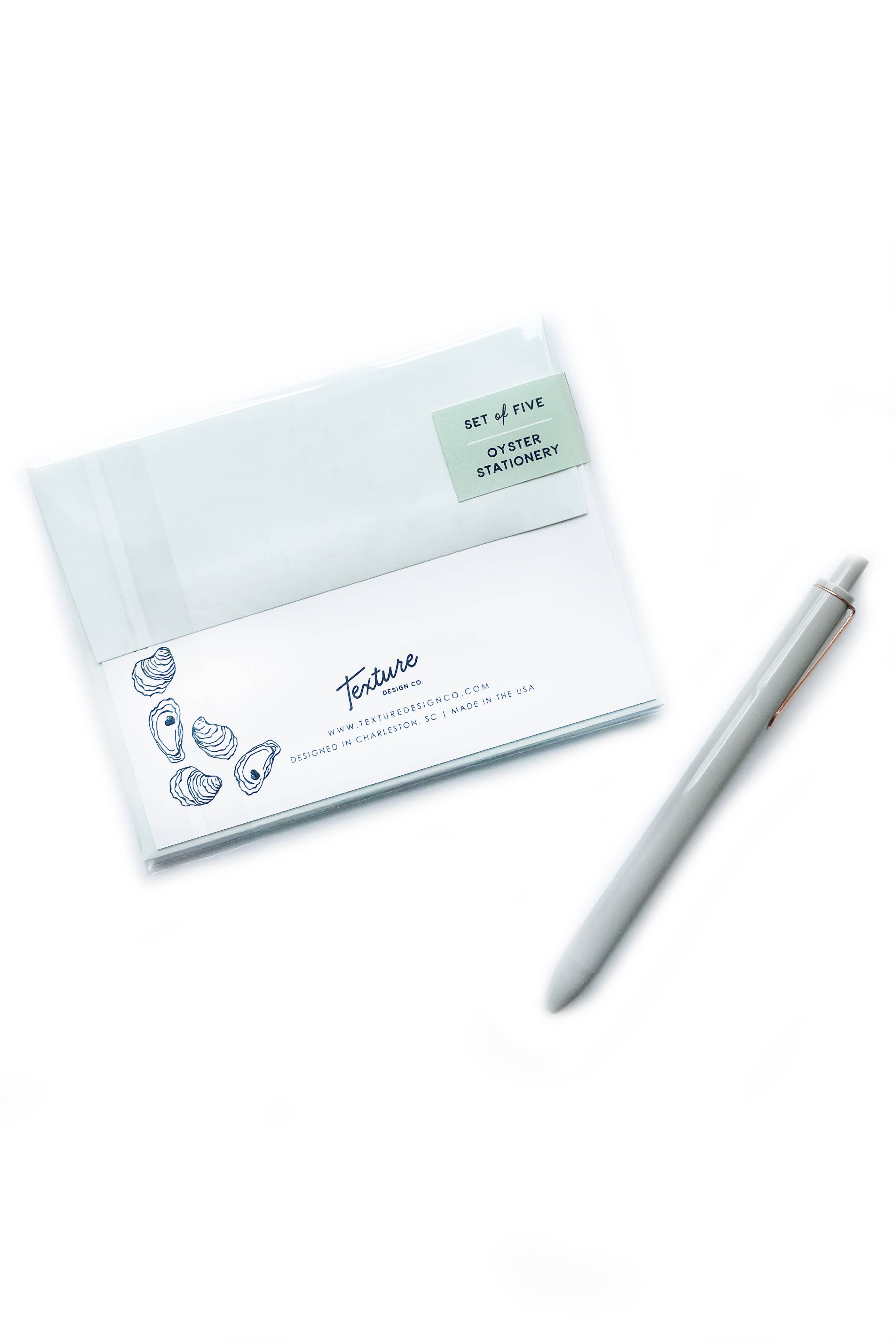 Texture Design Co - Wholesale Stationery/Notecard Set - The Oyster Flat Card2