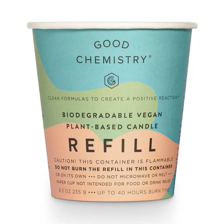 Good Chemistry - Wholesale Jar/Filled Candle - Sandalwood + Smile Biodegradable Candle Refill0